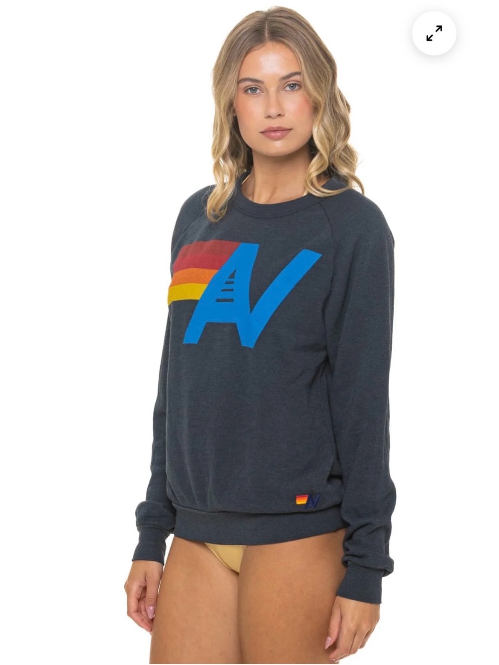 Aviator Nation/Charcoal Gray/Unisex XXL/Logo Crew Sweatshirt! NIB! SEALED! - Picture 3 of 16